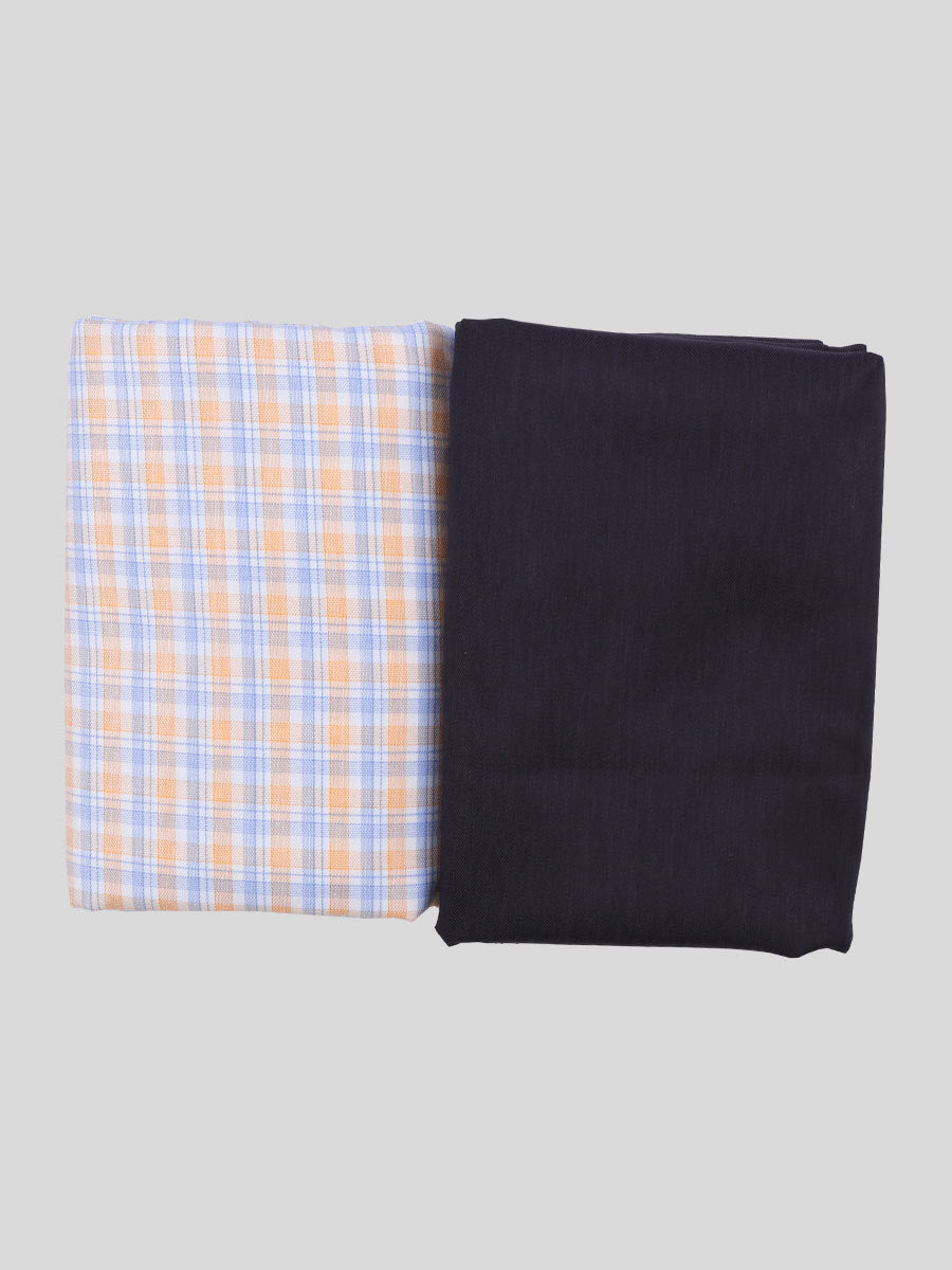 Cotton Checked Shirting & Suiting Gift Box Combo KK79-Full view