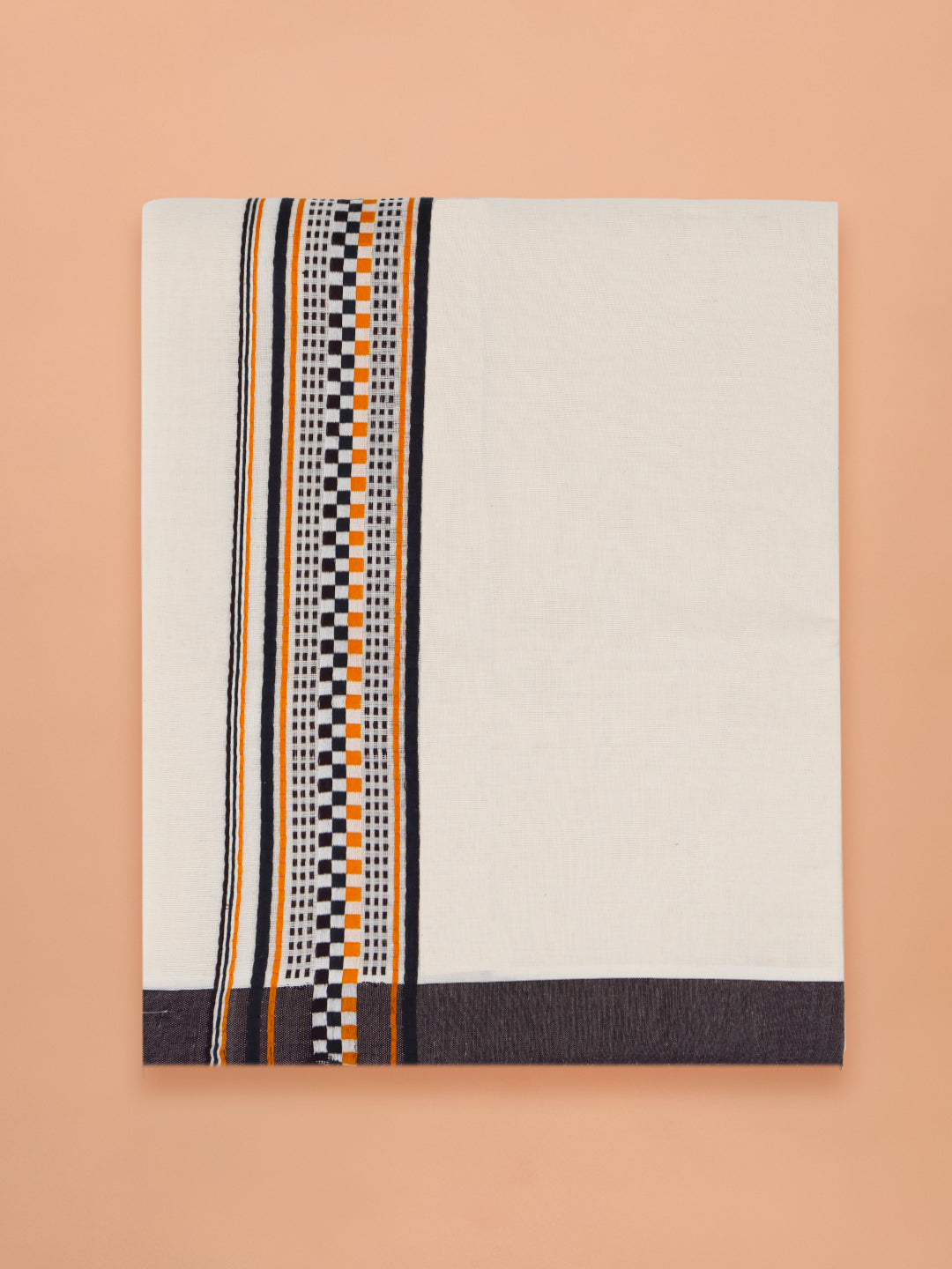 PANCHAA™ Handwoven Azo-Free Dyes Extra Weft Dhoti D5