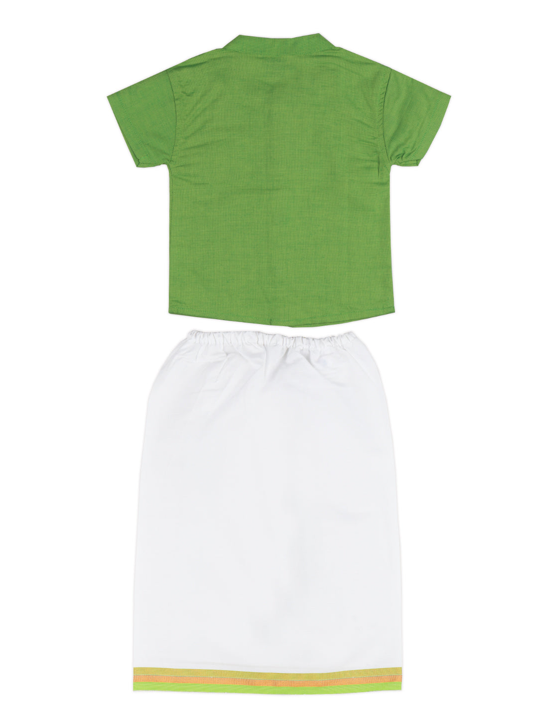 Born Baby Shirt & Dhoti Set Green GL2