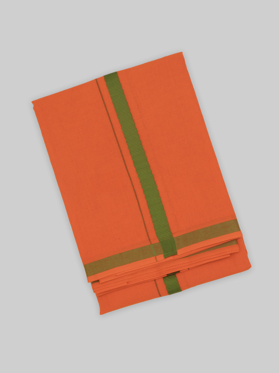 Devotional Orange Towel with Big Border (Pack of 2)