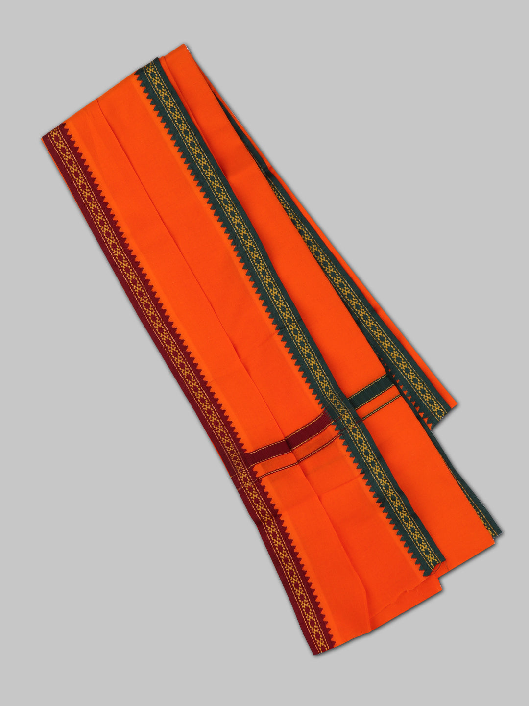 Men Angavastram Towel Orange