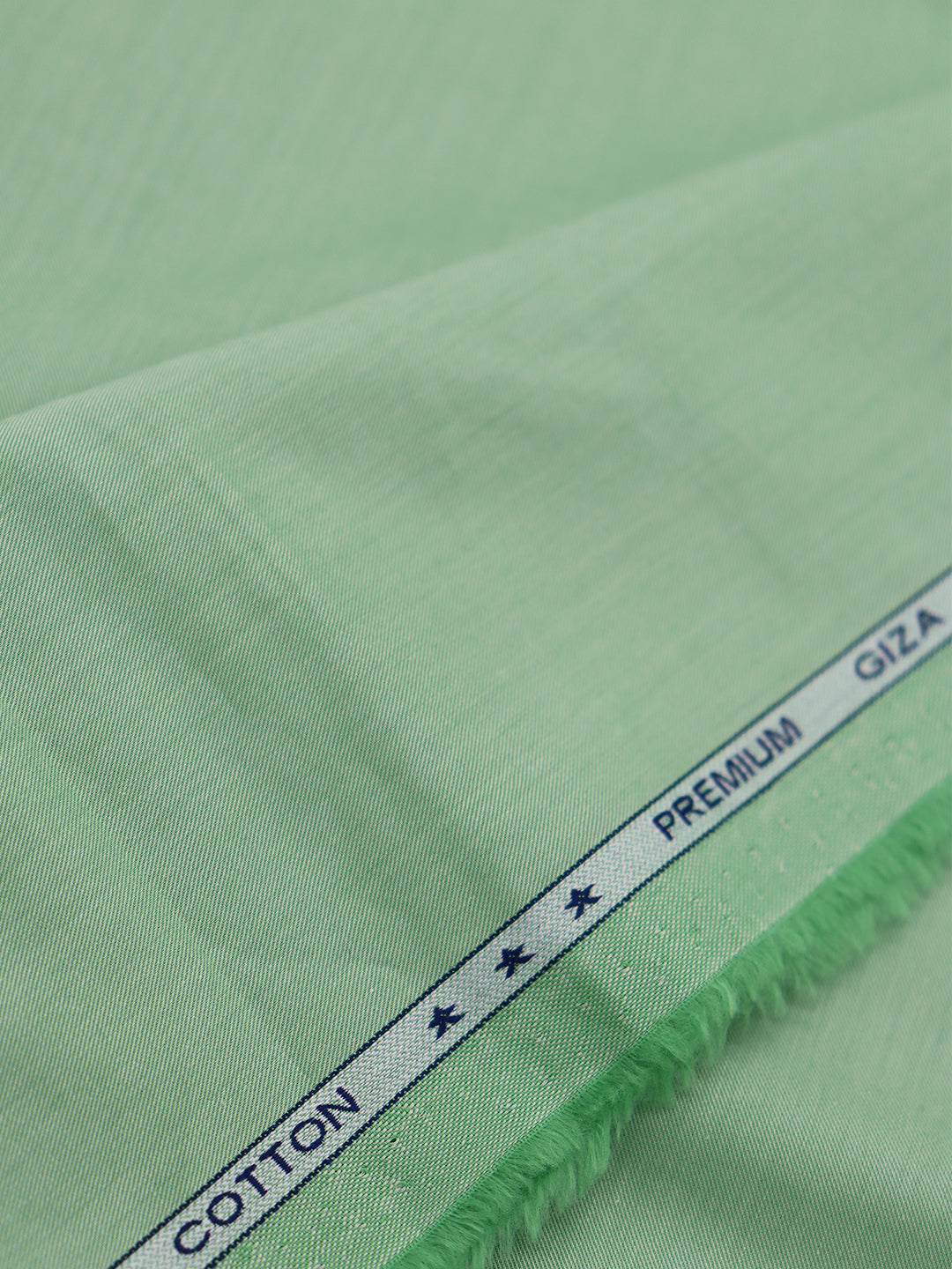 Men Supima Cotton Plain Shirt Fabric Green Hummer