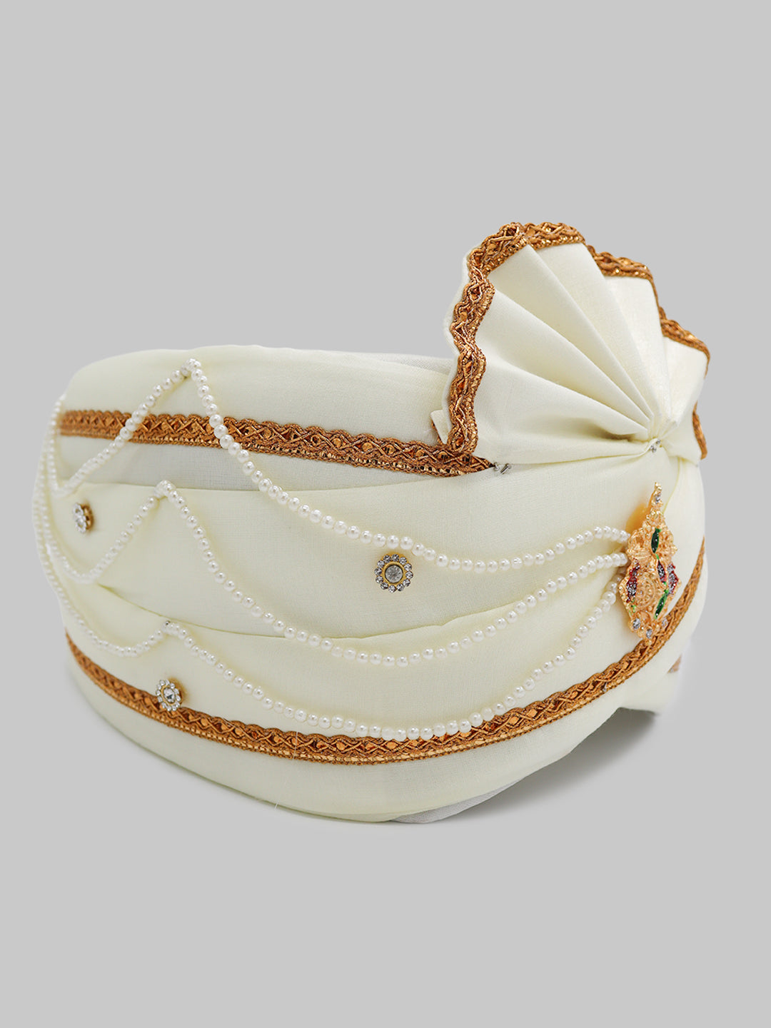 Traditional Silky Style Wedding Turban  - 109