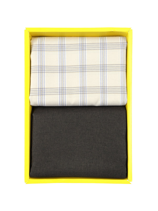 Cotton Checked Shirting & Suiting Gift Box Combo SS81