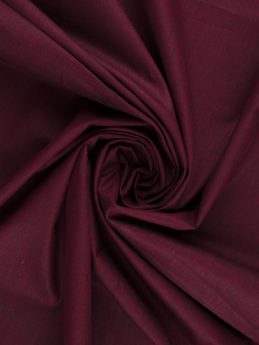 Cotton Blend Plain Shirt Fabric Maroon Cranberry