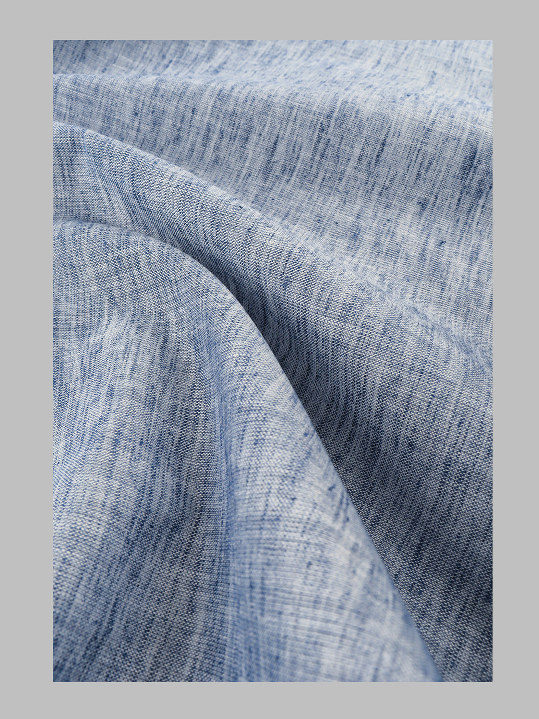 Cotton Blend Self Design Kurta Fabric Blue Lampus
