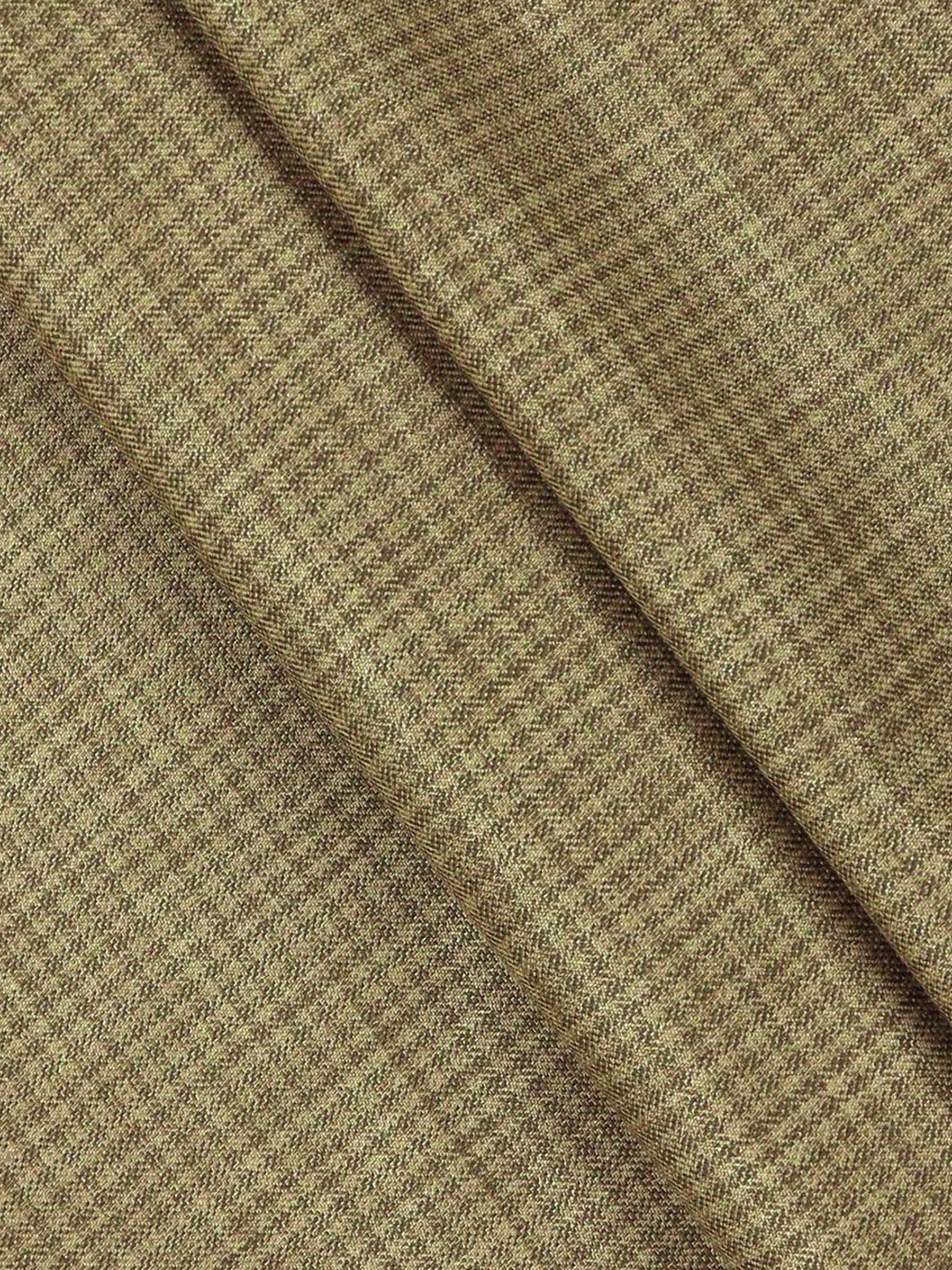 Cotton Brown Colour Checked Pants Fabric Style Craft