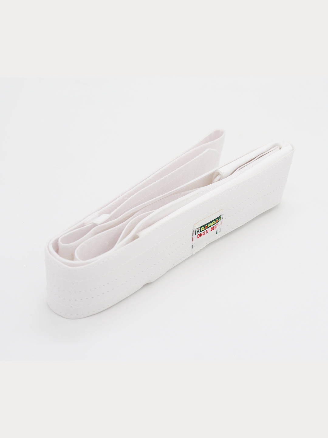 Men Soft & Grip Dhoti Pouch Belt White(Pack of 2)