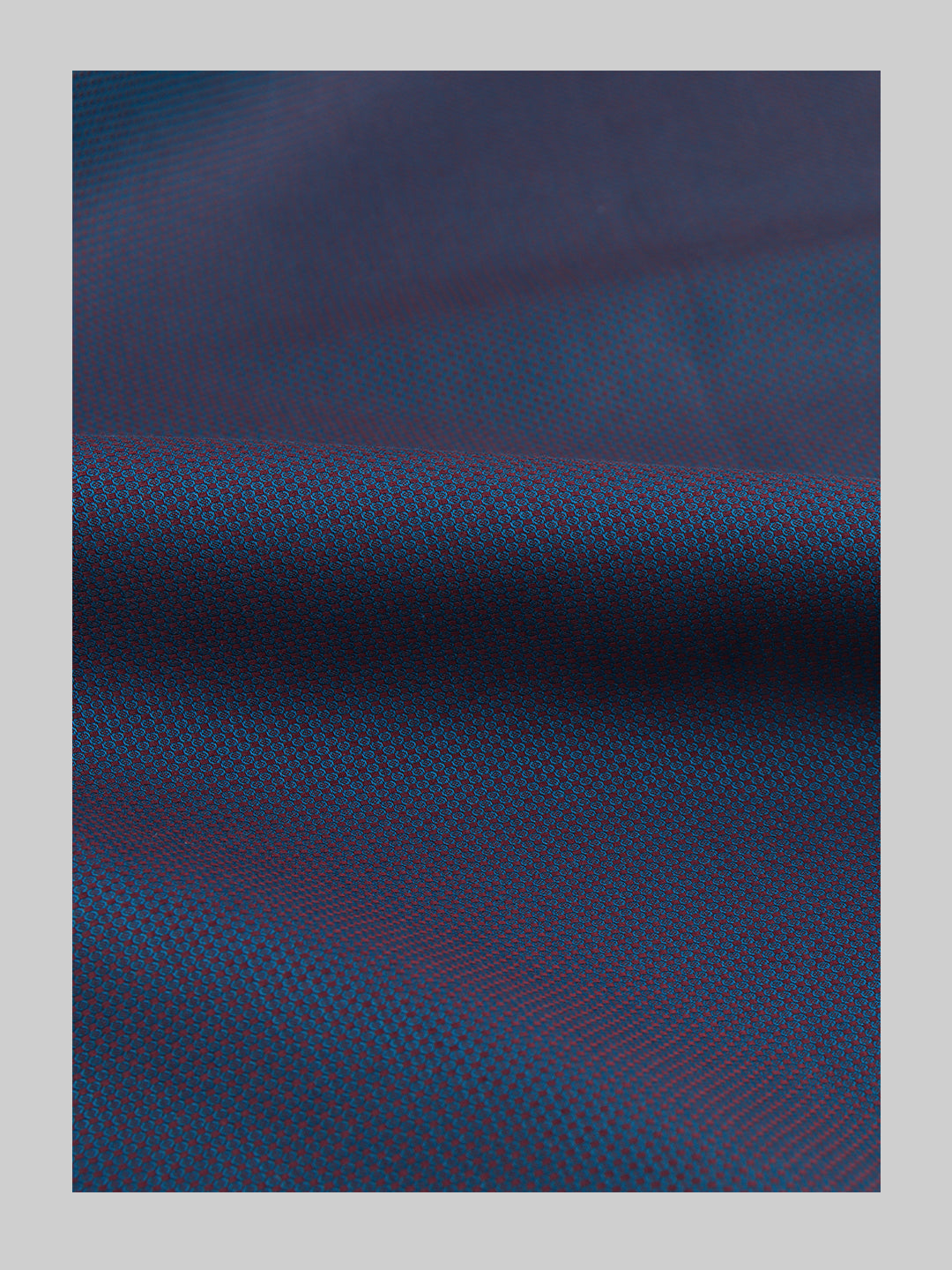 Men 100% Cotton Self Design Shirt Fabric Dark Blue Grand Iconic