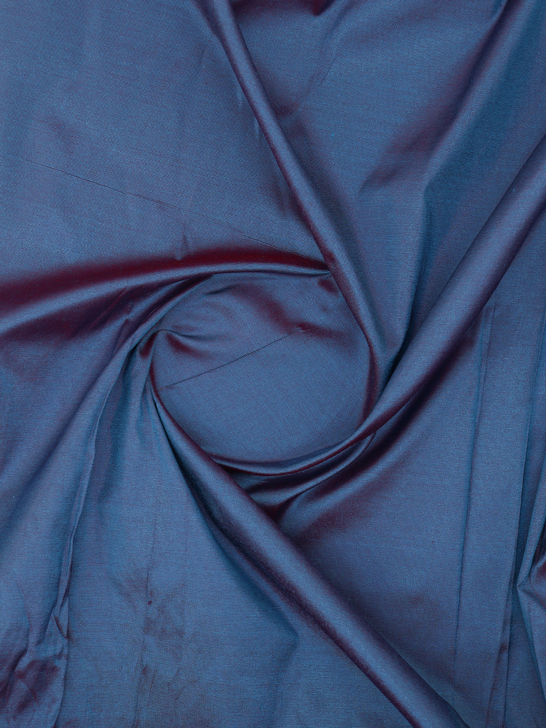 100% Silk Slubless Dupion Men Shirting Fabric Fedaral Blue
