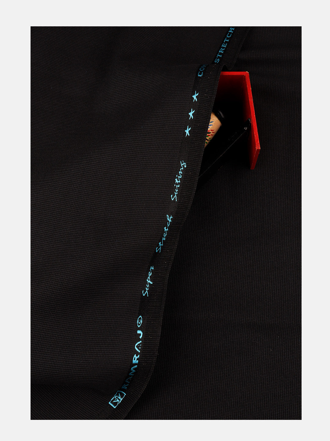 Men Cotton Blend Pants Fabric Black Week Days