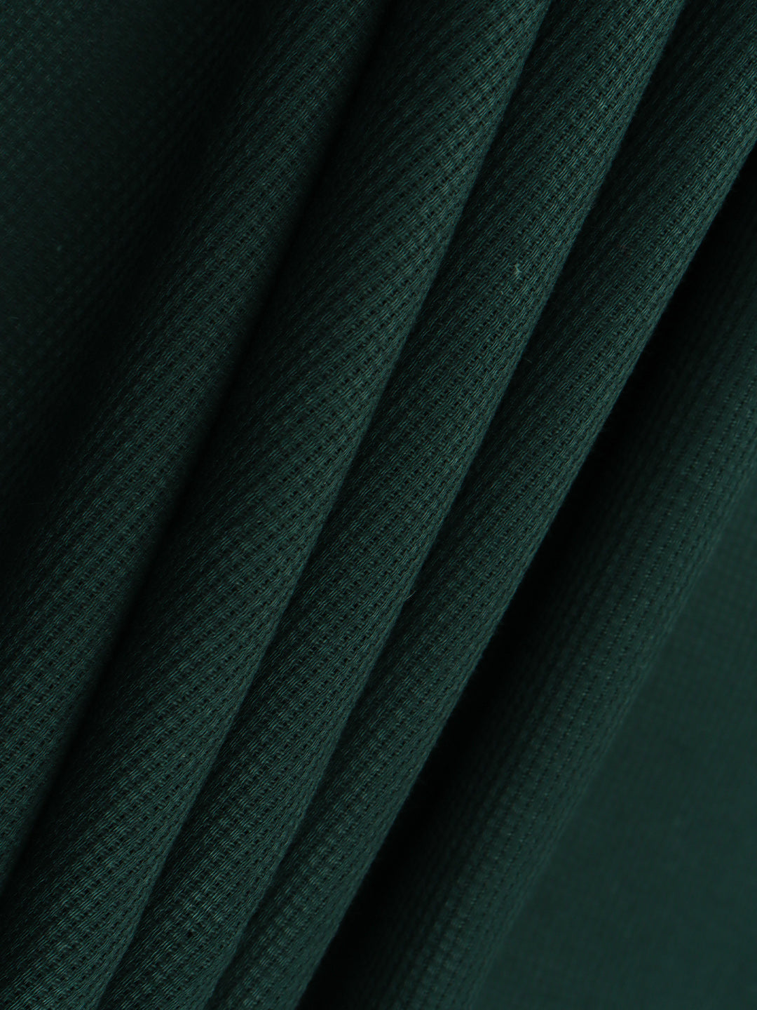 Cotton Rich Green Self design Shirting Fabric Hi-Tech