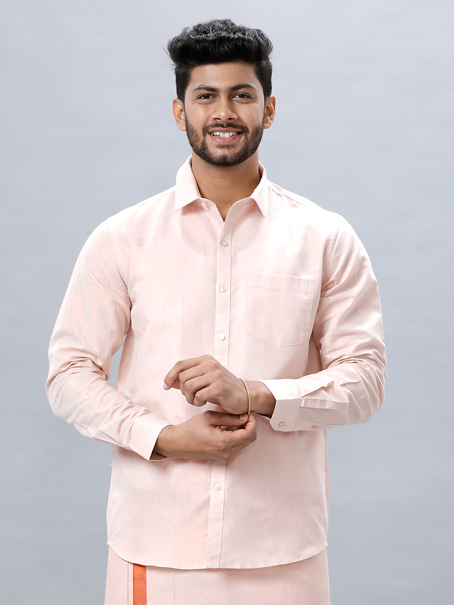 Men Copper Tissue Shirt Sankalpam