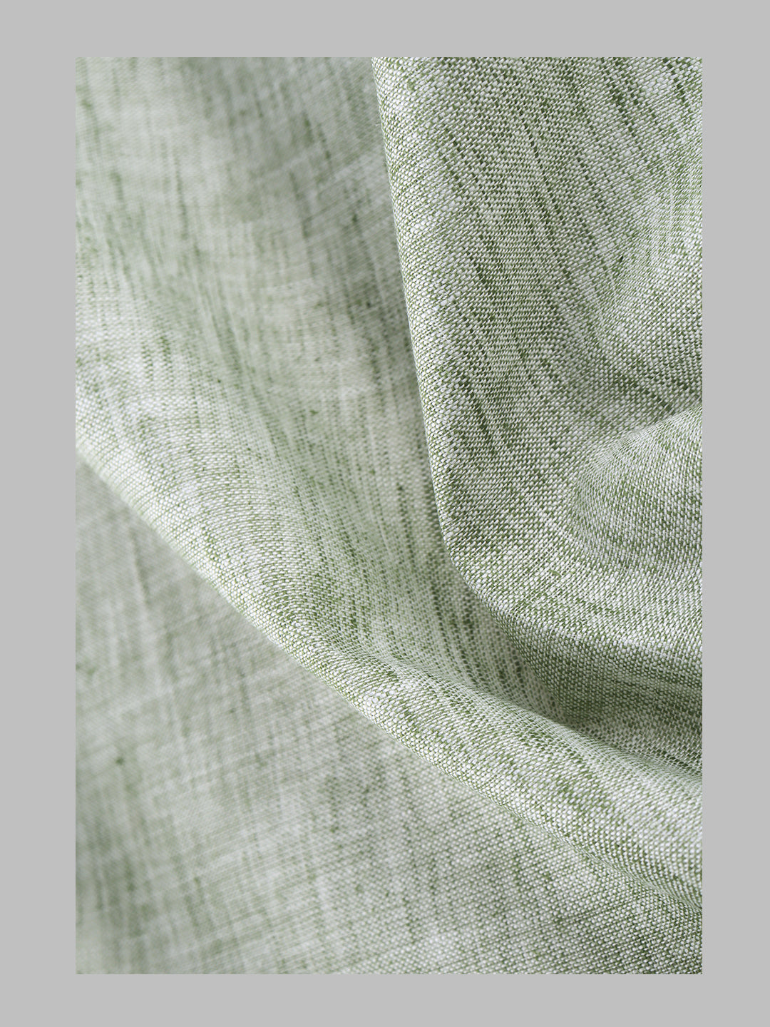 Cotton Blend Self Design Kurta Fabric Green Lampus