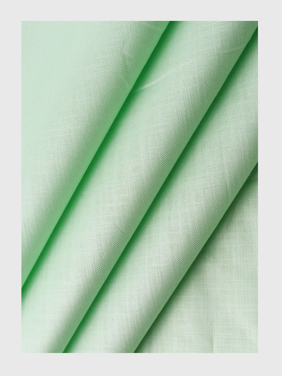 Men Cotton Rich Green Self Design Shirting Fabric Hi Tech