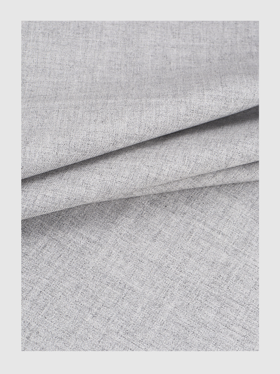 Men Cotton Blend Pants Fabric Silver Grey Sapphire Cuf