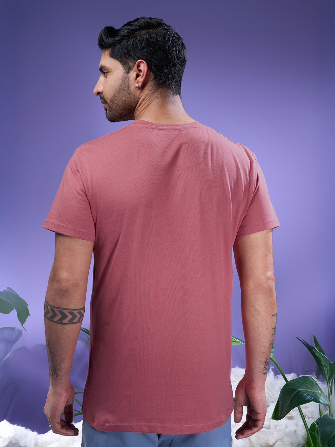 Men 100% Cotton Rouge Half Sleeves T-Shirt Expert Tee ET23