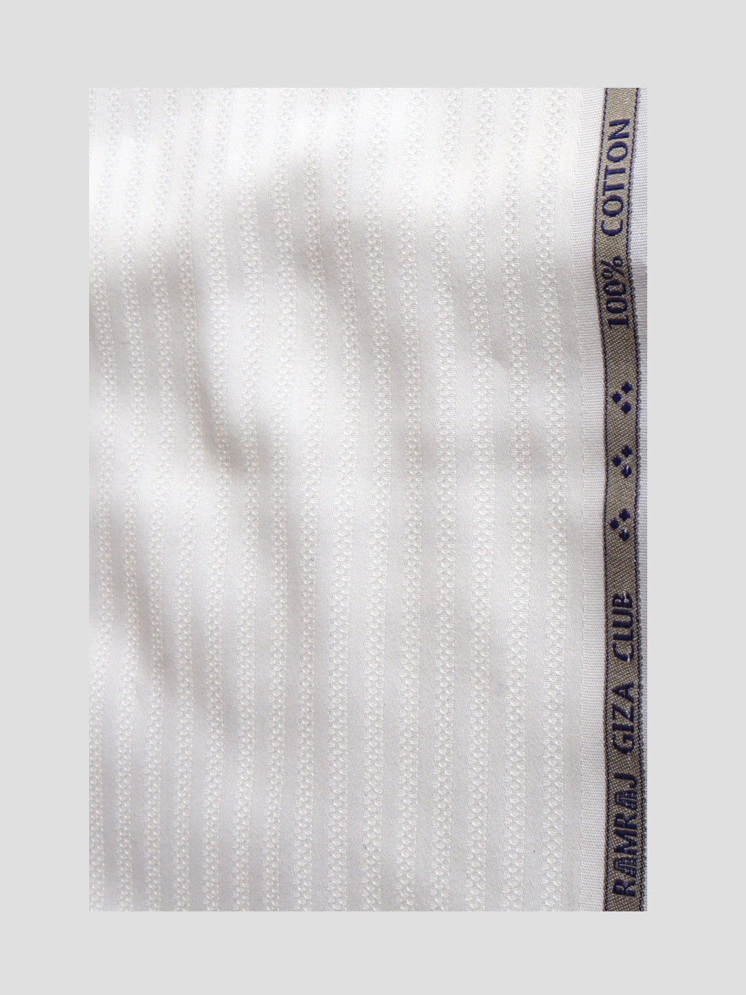 Men 100% Giza Cotton Self Design White Shirt Fabric Mosco Dobby C17