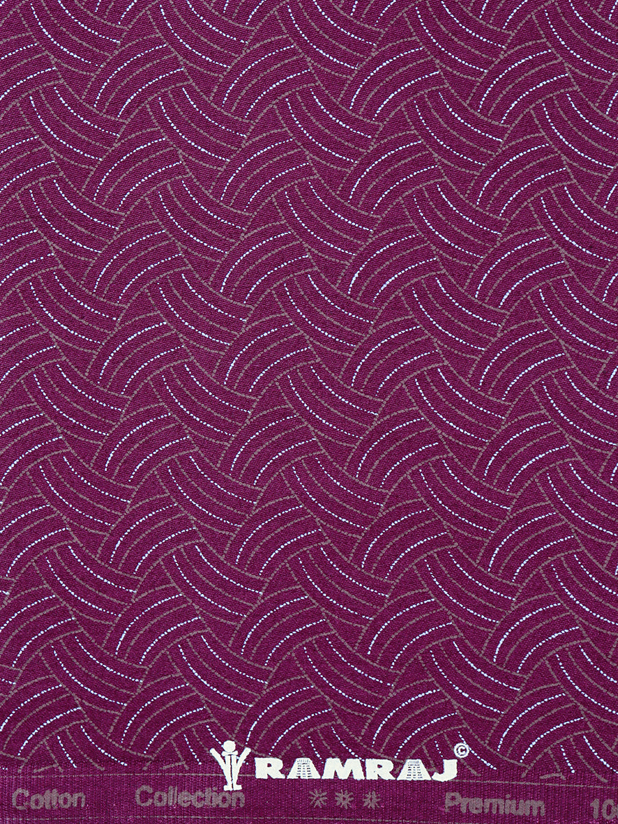100% Cotton Maroon Color Over All Printed Shirt Fabric Alpha
