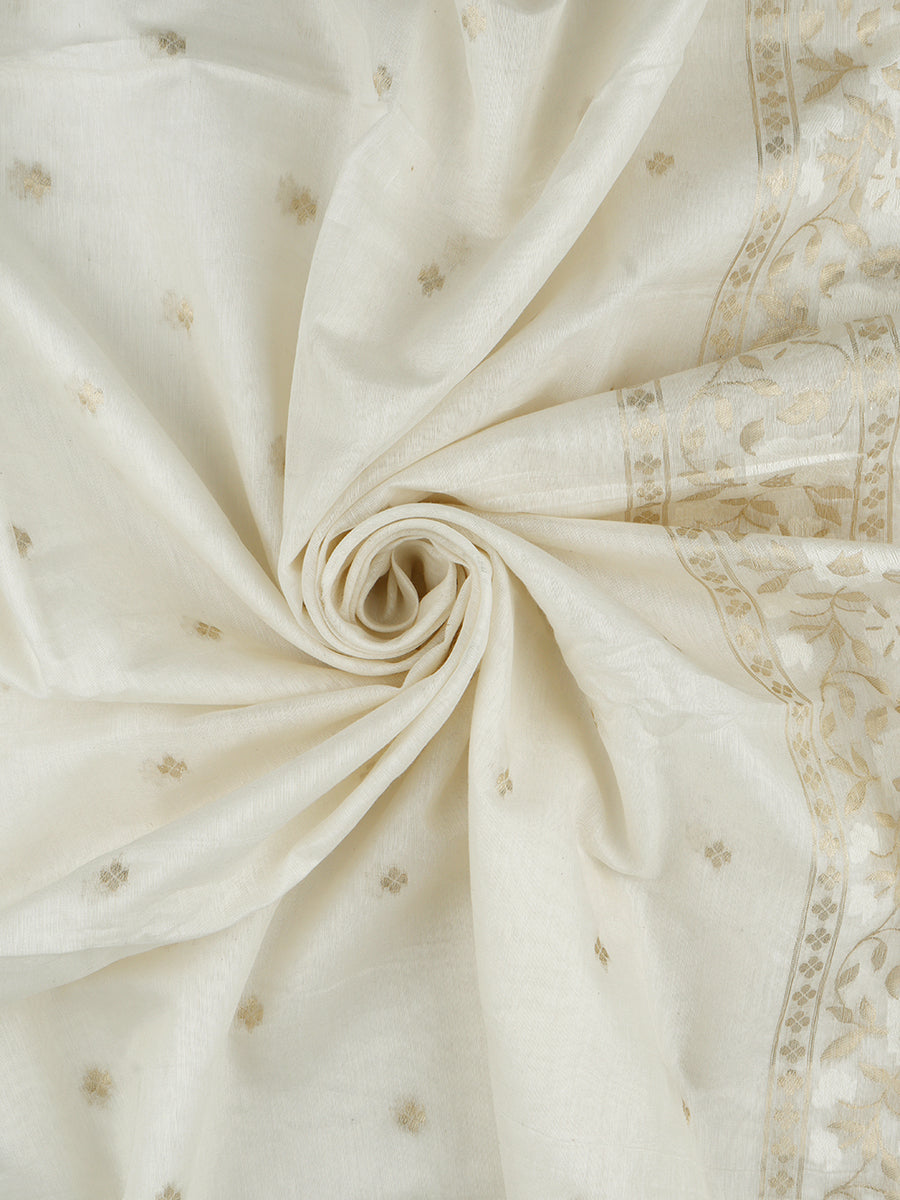 Chanderi Silk Top & Dupatta with Cotton Bottom Dress Material at Best Price  in Kolkata