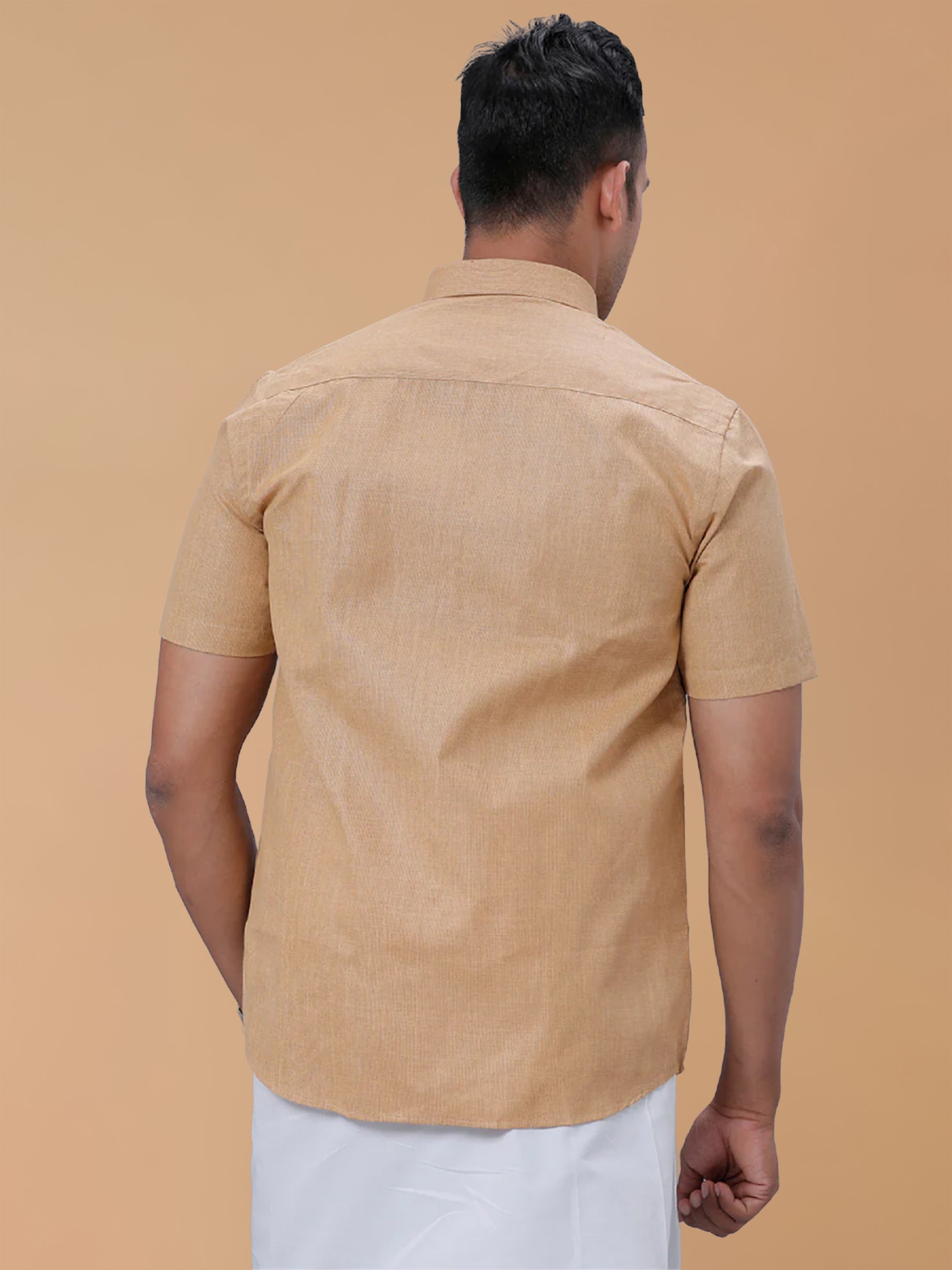 Cotton Rich Khaki Regular Fit Shirt T1 GC15