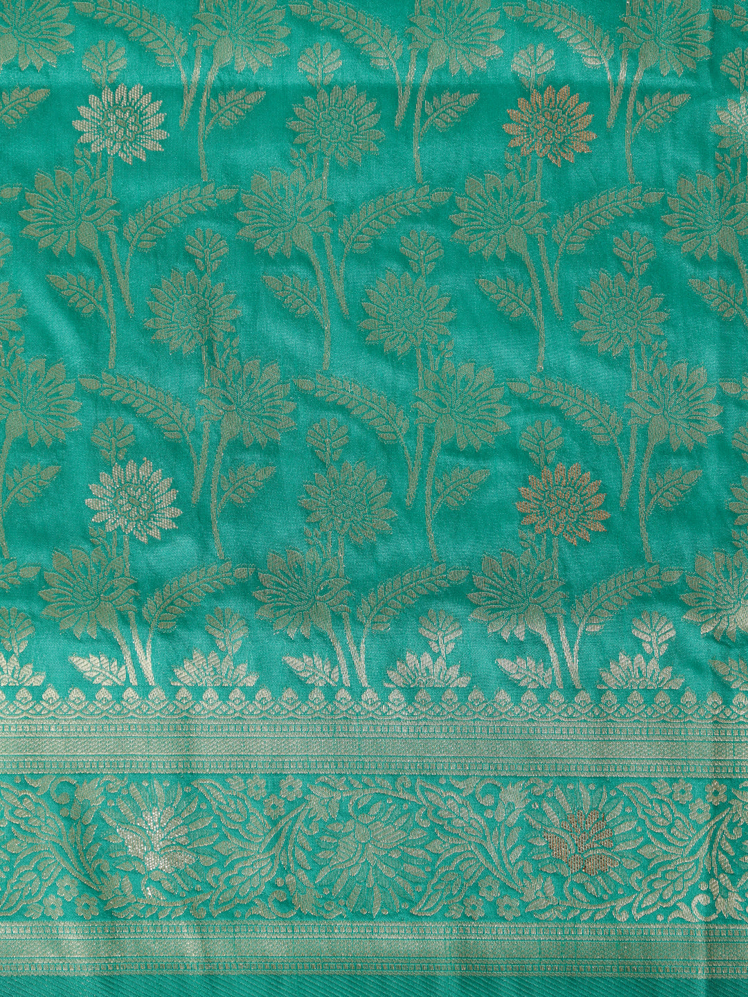Women Semi Tussar Green Saree ST358