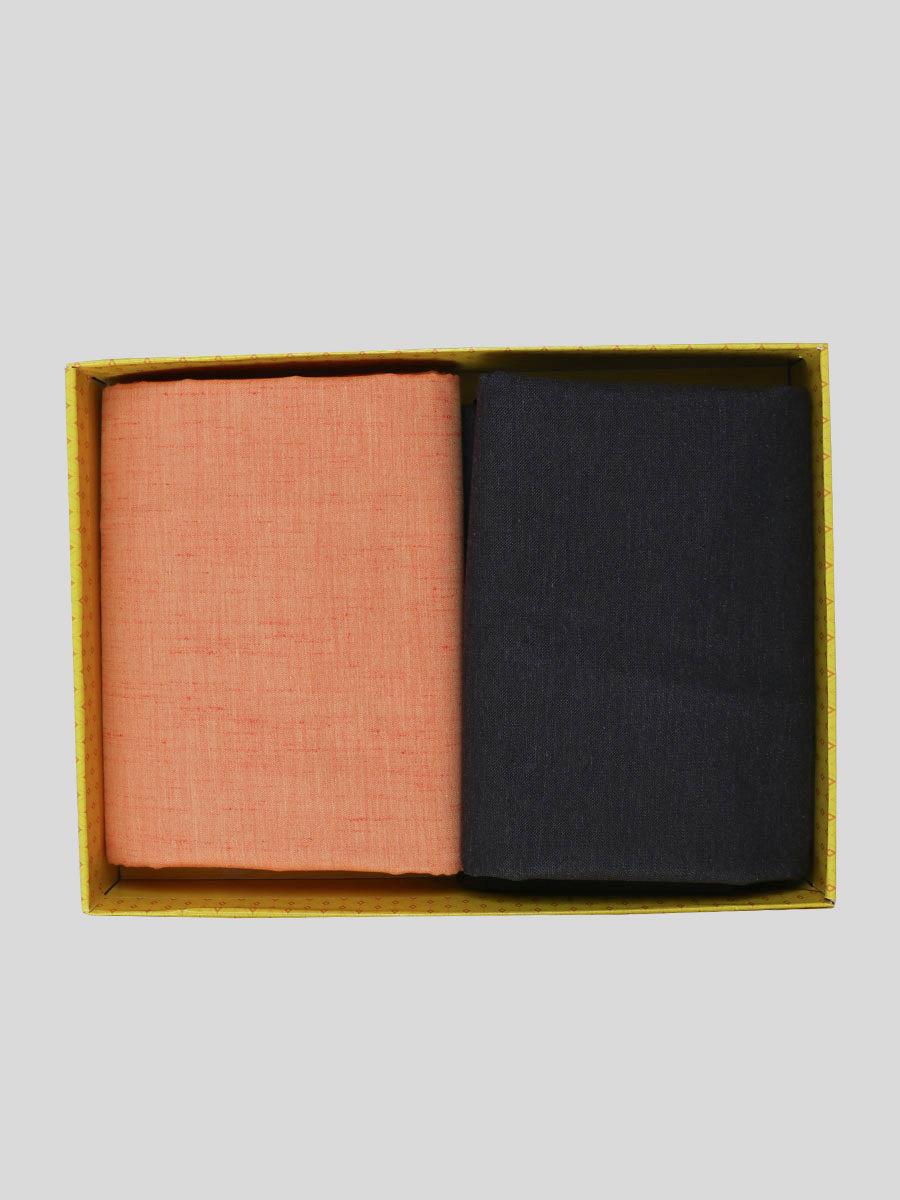 Cotton Plain Shirting & Suiting Gift Box Combo DN76-Box view