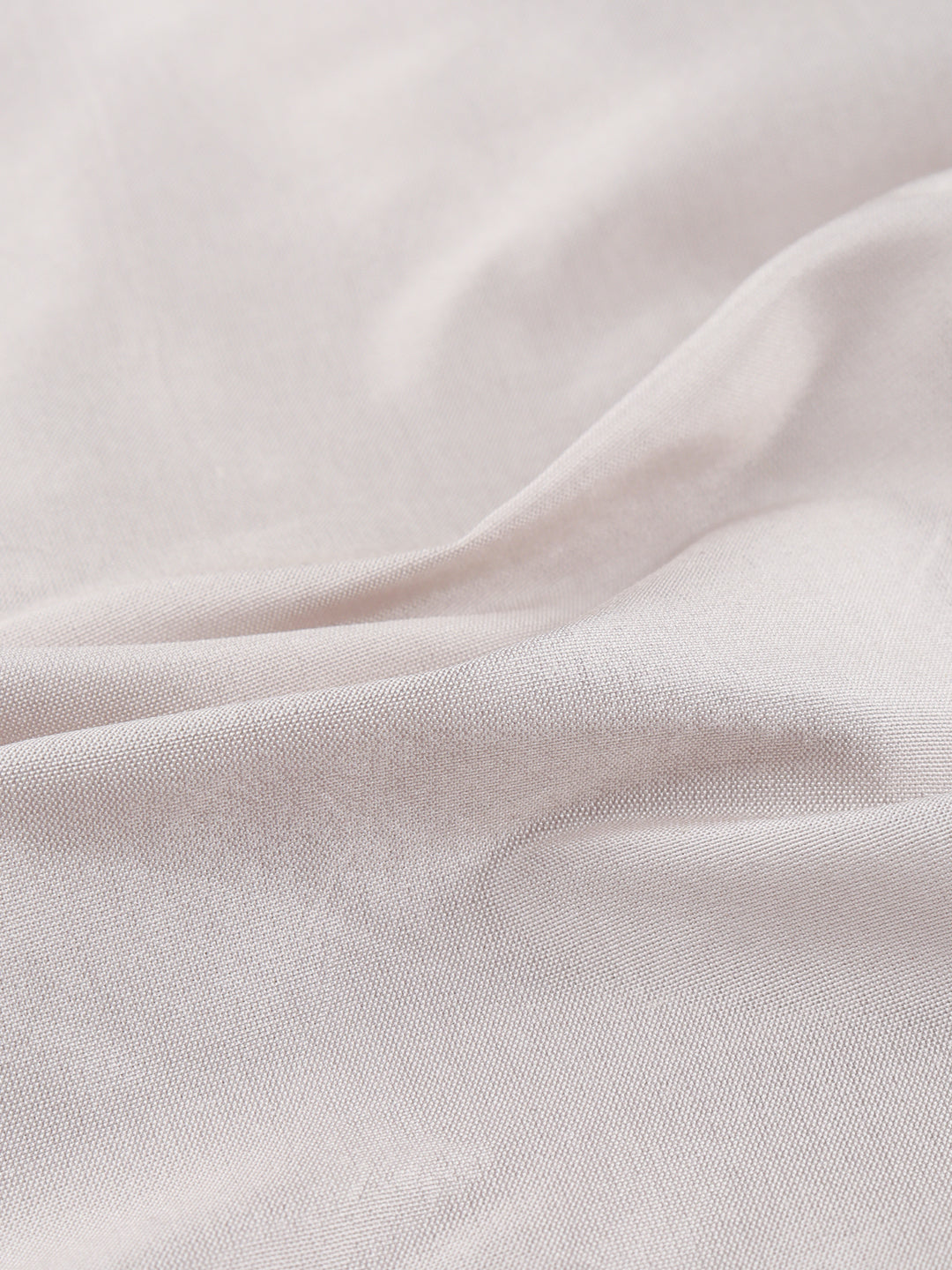 Premium Pure Silk Shirting Fabric White Sand - Slubless Dupion