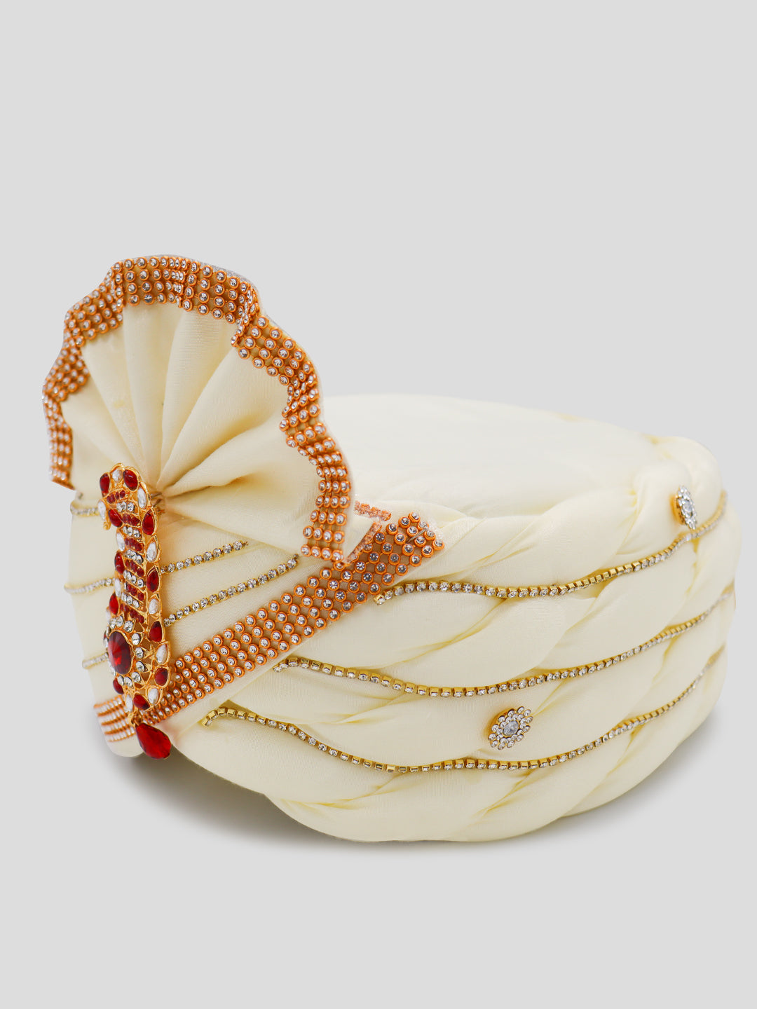 Traditional Silky Style Wedding Turban  - 82