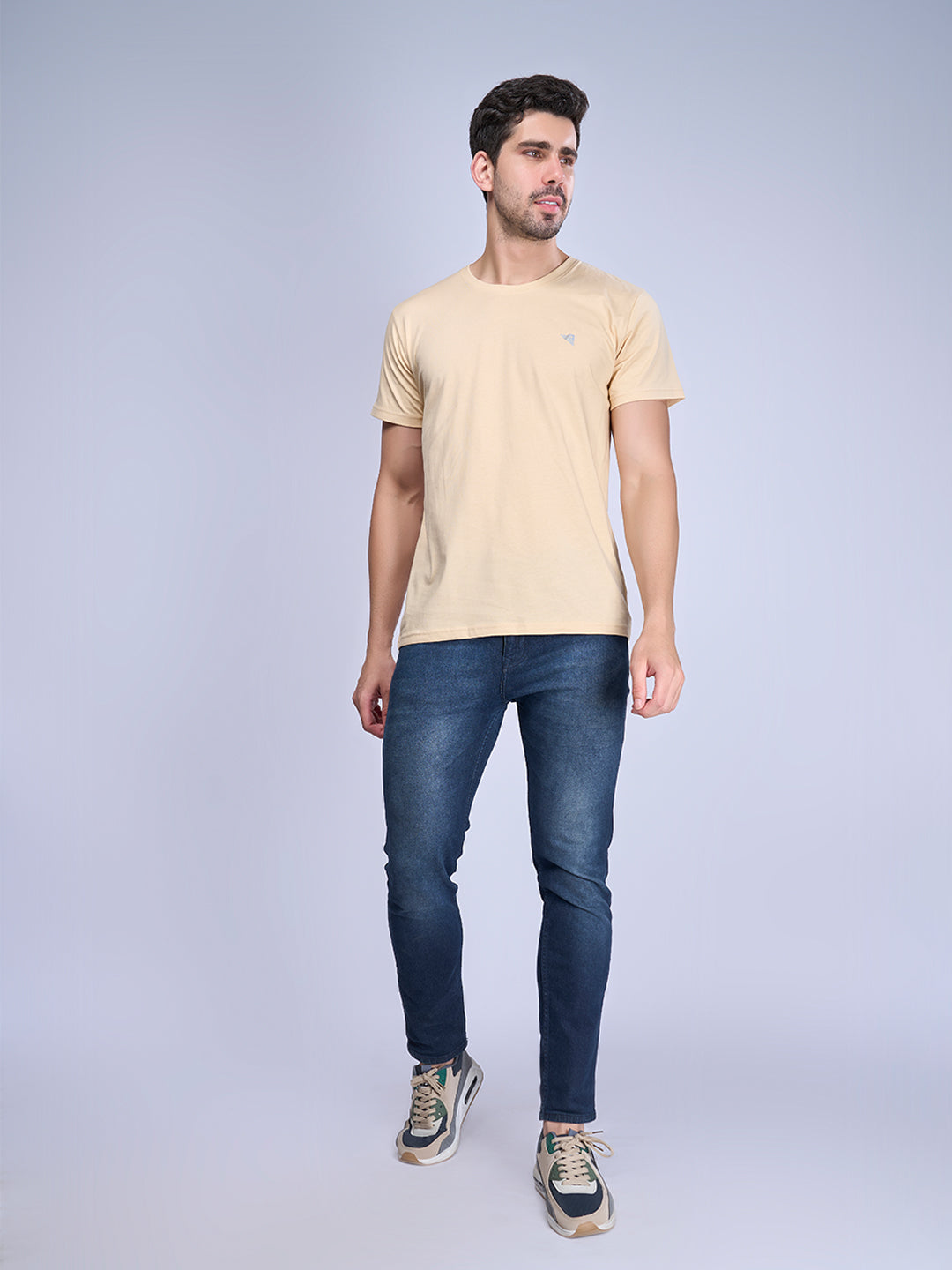 Mens Sandal & Black Half Sleeve Expert Tee Combos