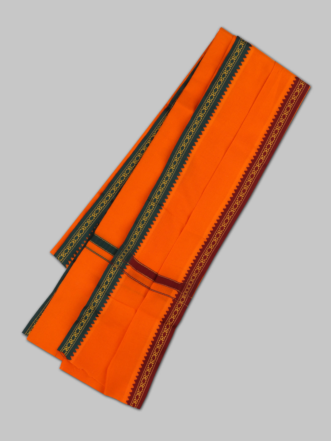 Men Angavastram Towel Orange