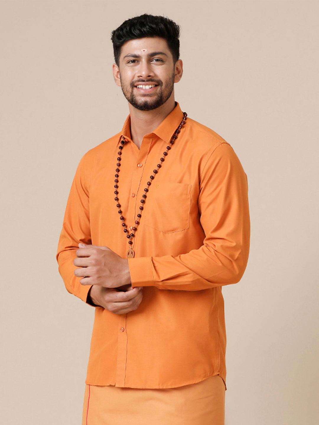 Men Cotton Rich Shirt Devotional Culture Club Kaavi