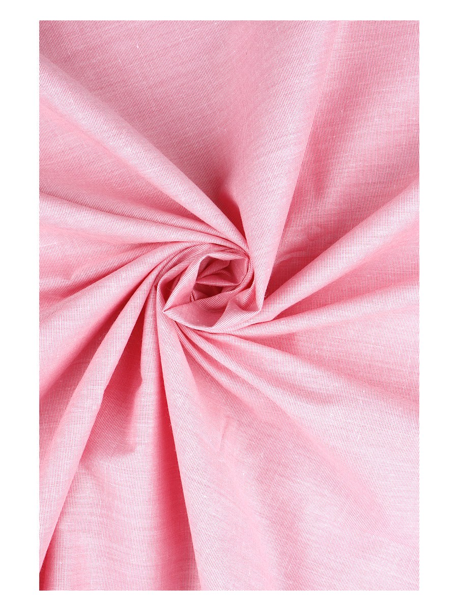 Cotton Pink Colour Plain Shirt Fabric Candy Colour