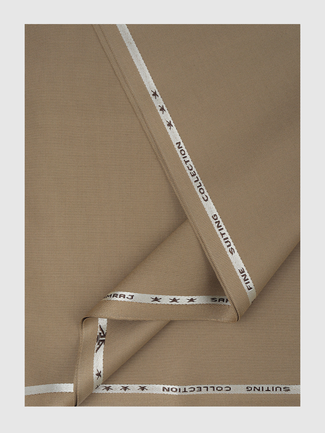 Men Cotton Blend Pants Fabric Light Brown Sapphire Cuf