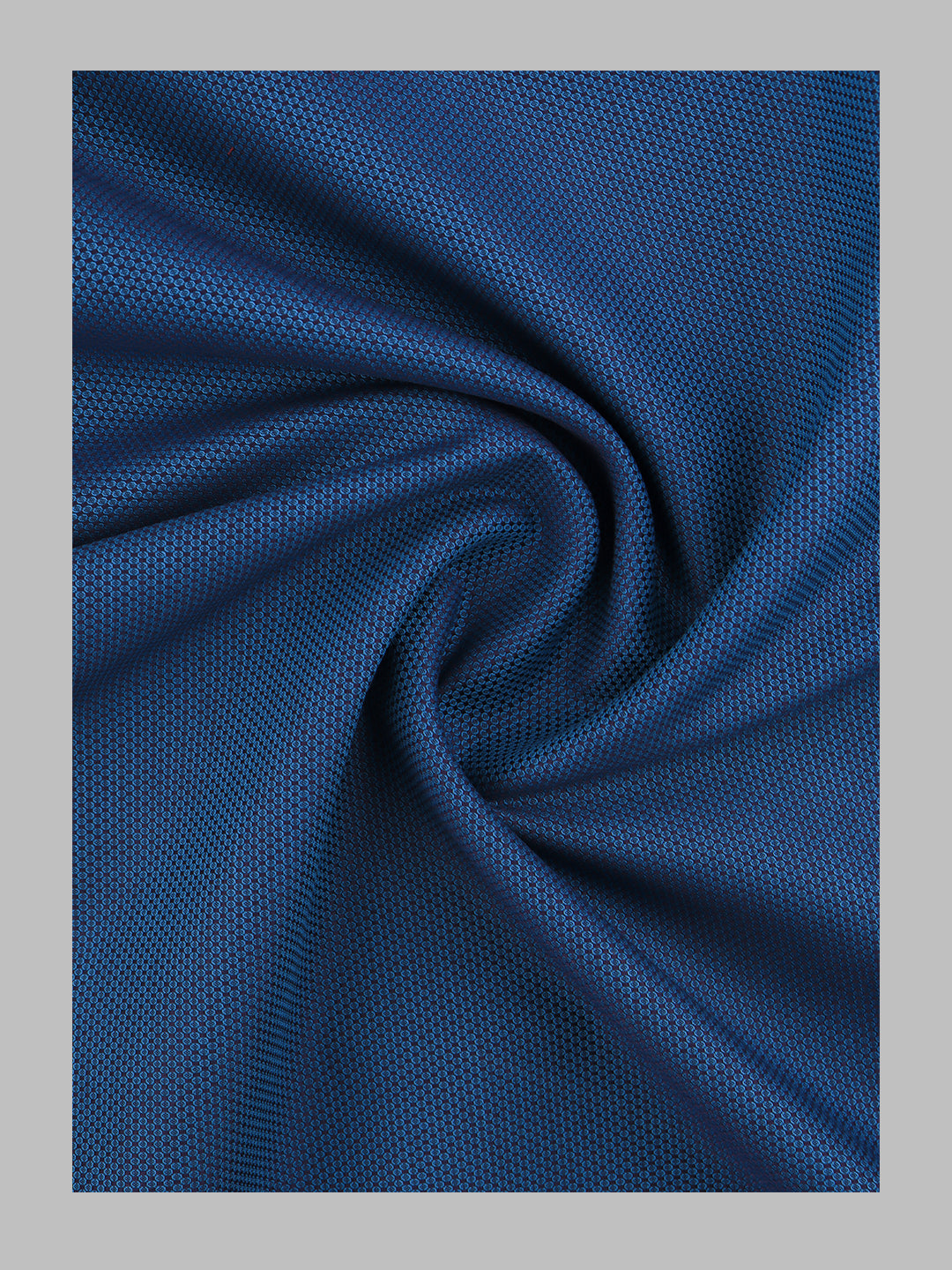 Men 100% Cotton Self Design Blue Shirt Fabric Grand Iconic