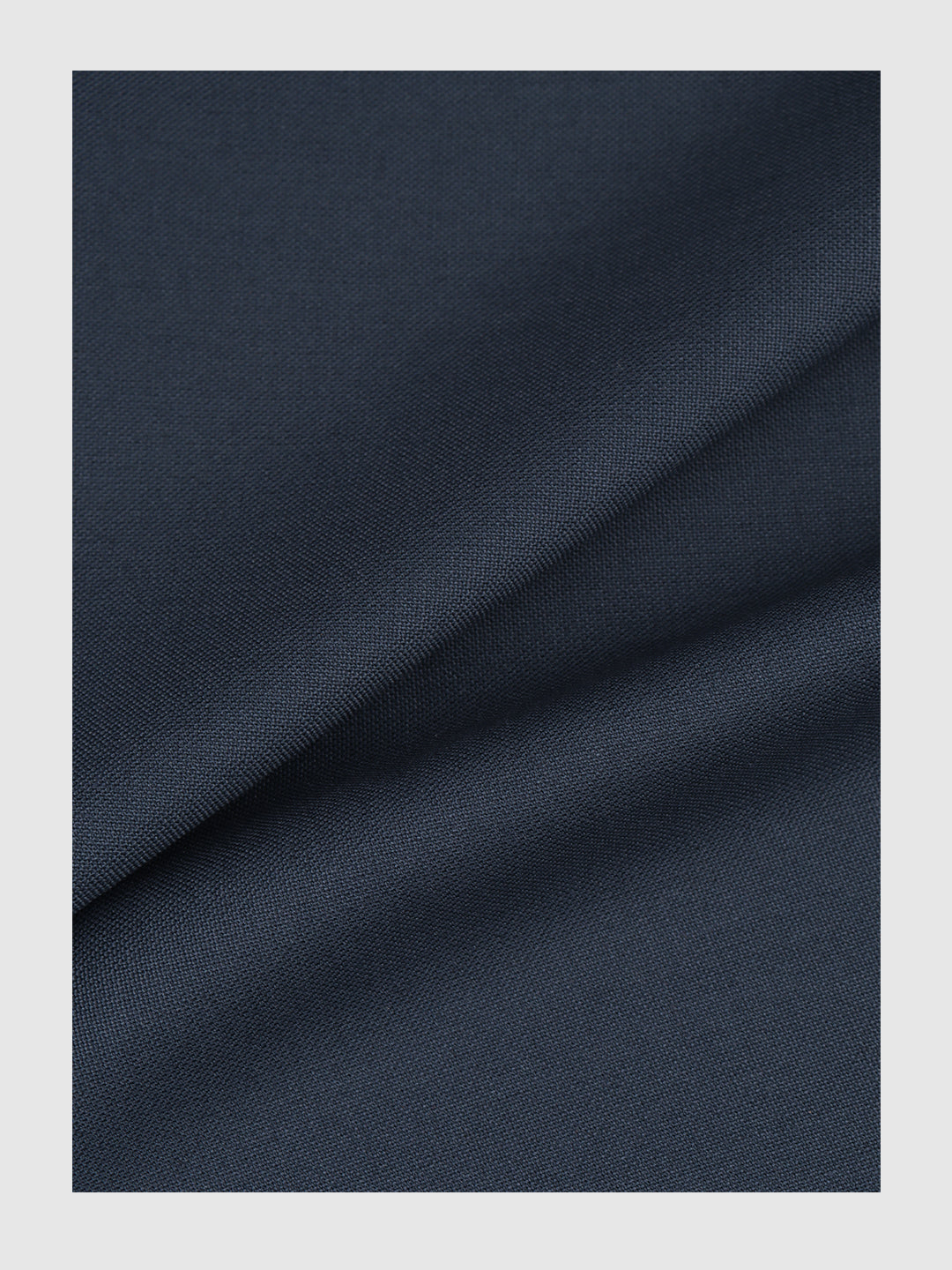 Men Cotton Blend Pants Fabric Blue Sapphire Cuf