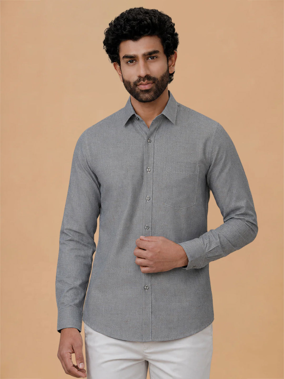 Cotton Rich Cyan Green Regular Fit Shirt Trendy 8 YH8