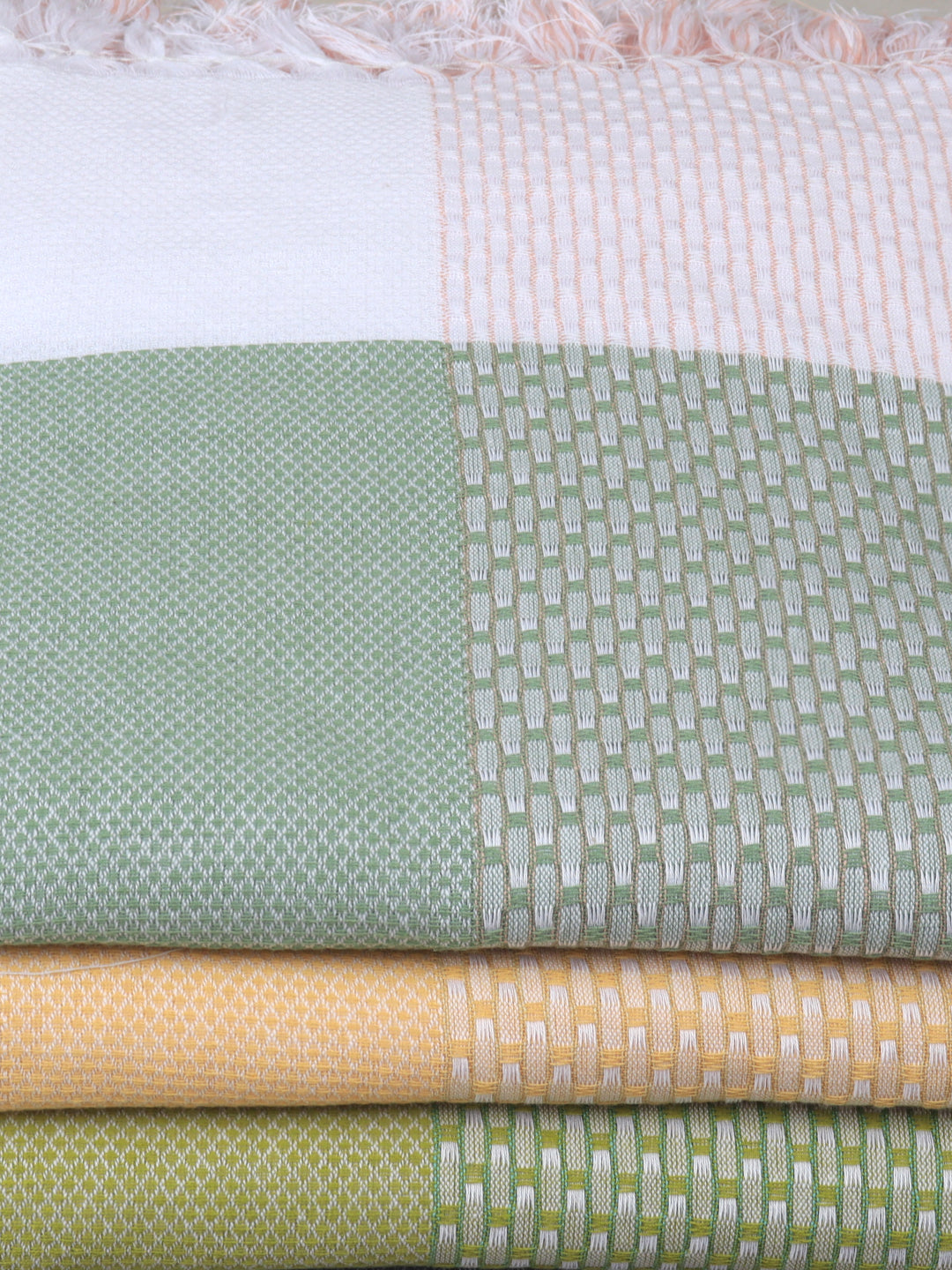 100% Cotton Self Designed Signature Bath Towel Pack of 2 1149