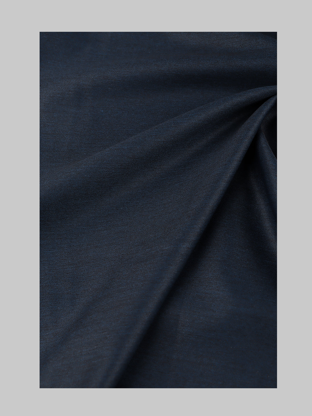 Men Poly Viscose Blend Plain Pant Fabric Blue Golden Days