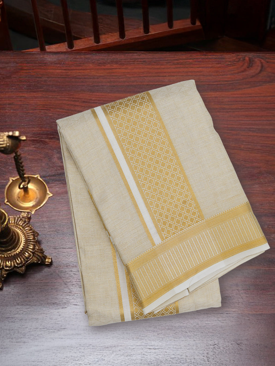 Men Tissue Gold Panchakacham with Angavasthram Set (9+5)