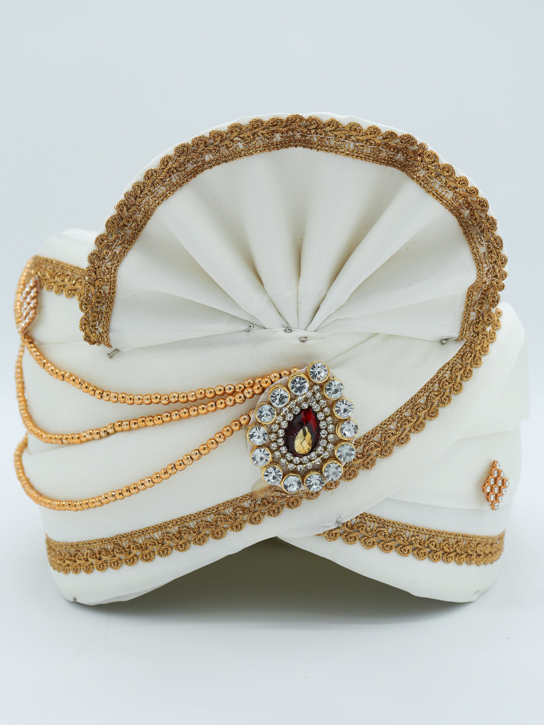 Traditional Silky Style Wedding Turban  - 120