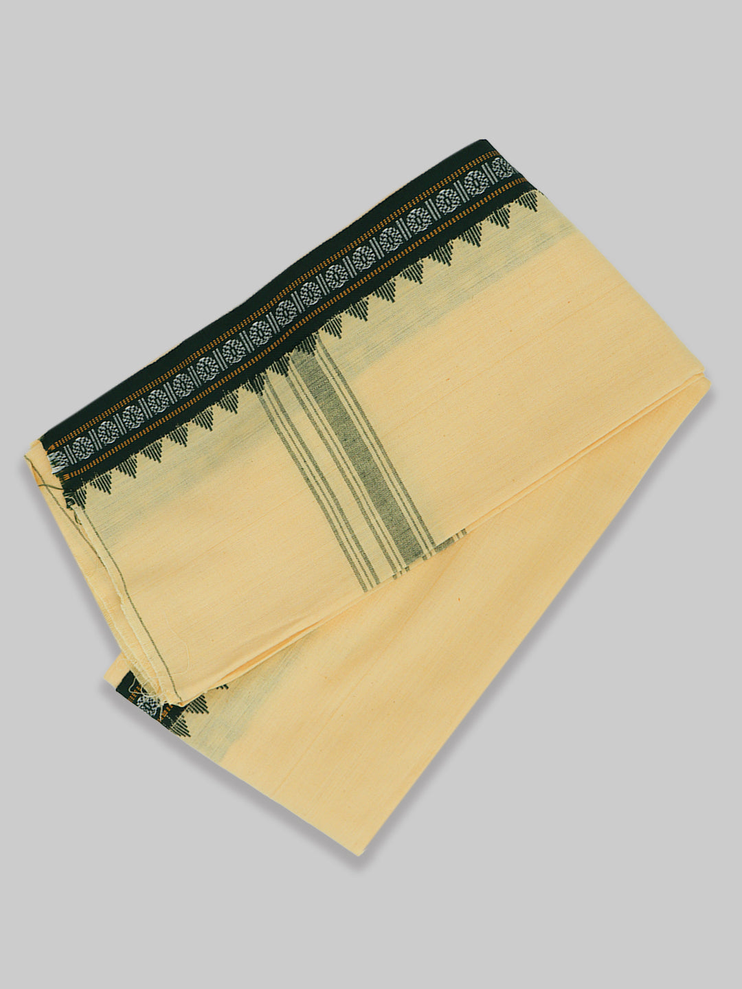 Men Fancy Border Angavastram Towel Sandal