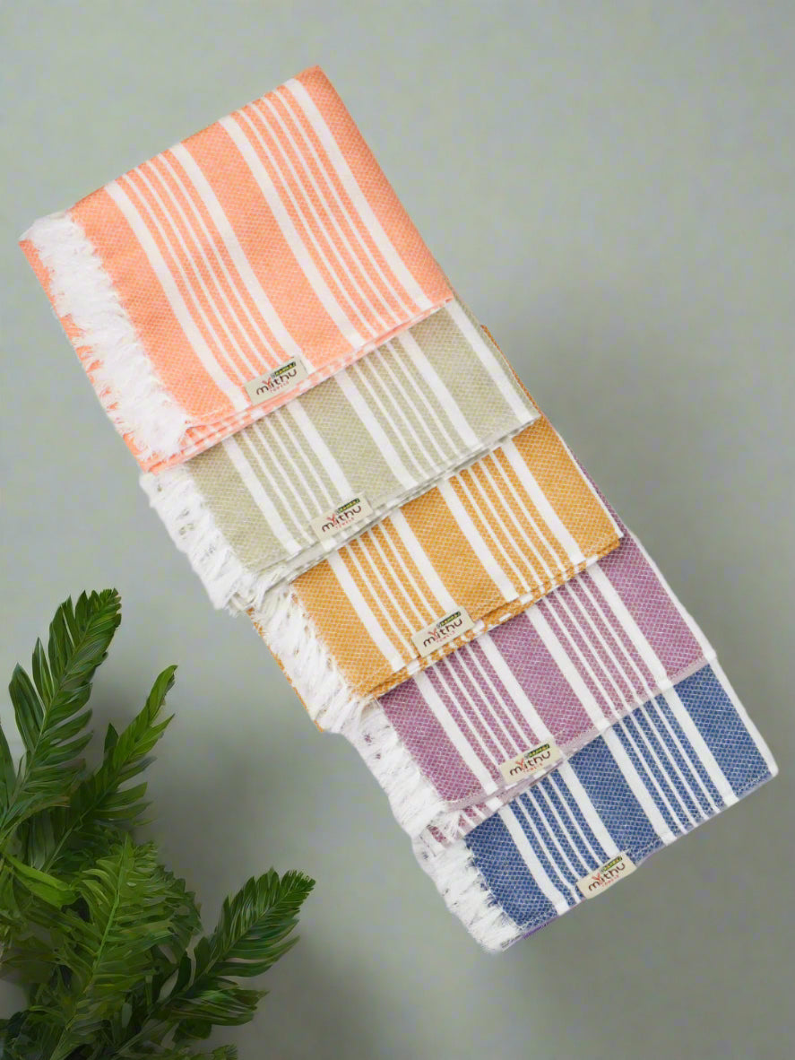 Signature Striped Bath Towel Family Pack of 5 (1128)