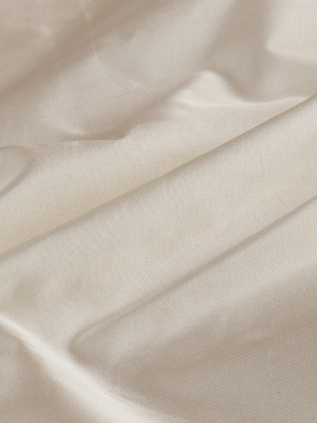 100% Pure Silk Satin Shirt Fabric Cream