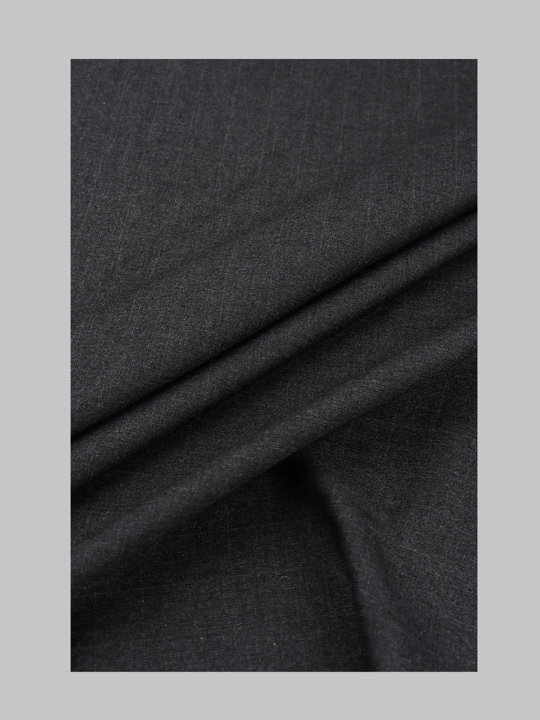 Men Poly Viscose Blend Checks Suiting  Fabric Dark Grey Enable Stretch