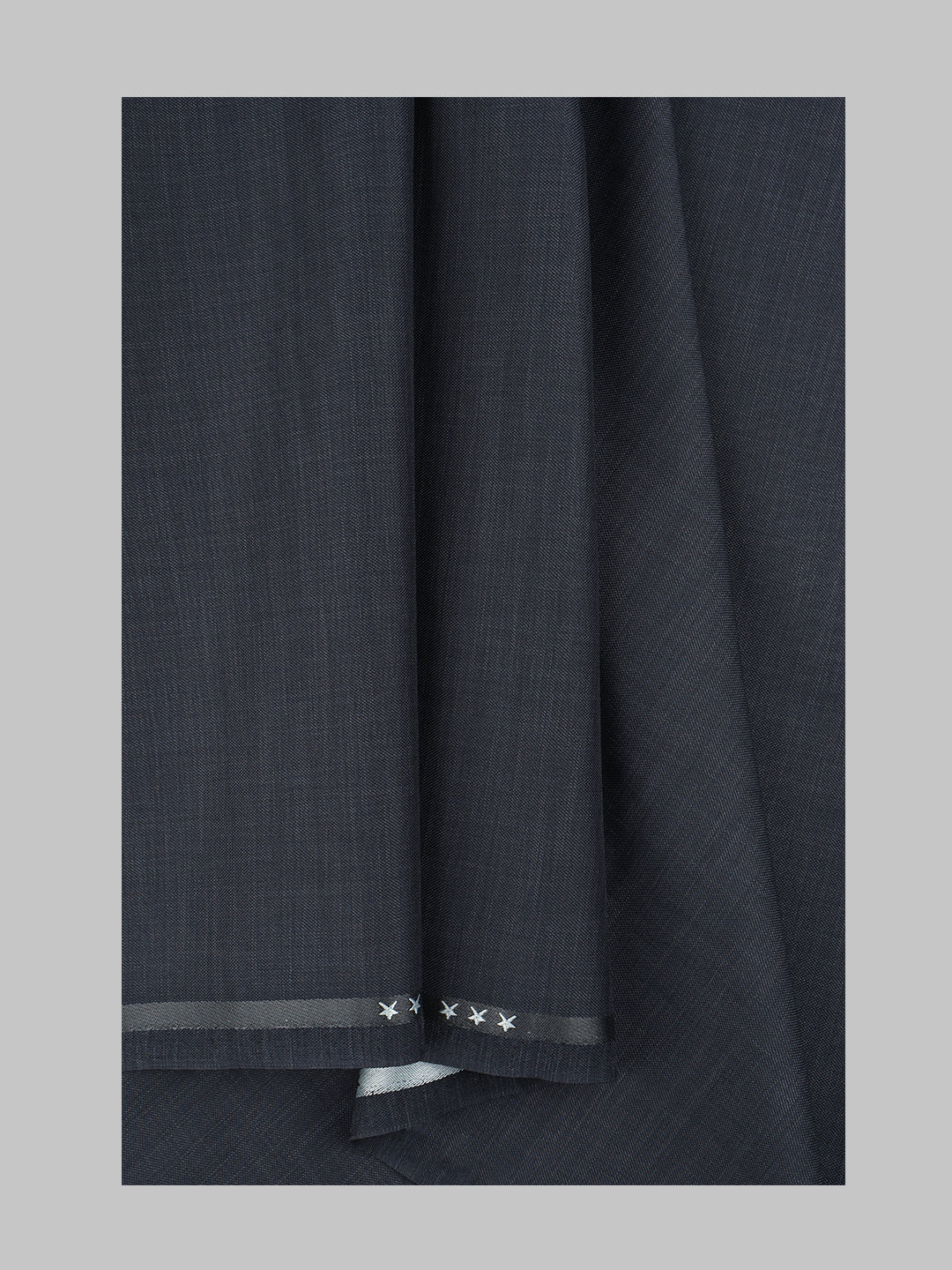 Men Poly Viscose Blend Suiting Fabric Grey Enable Stretch