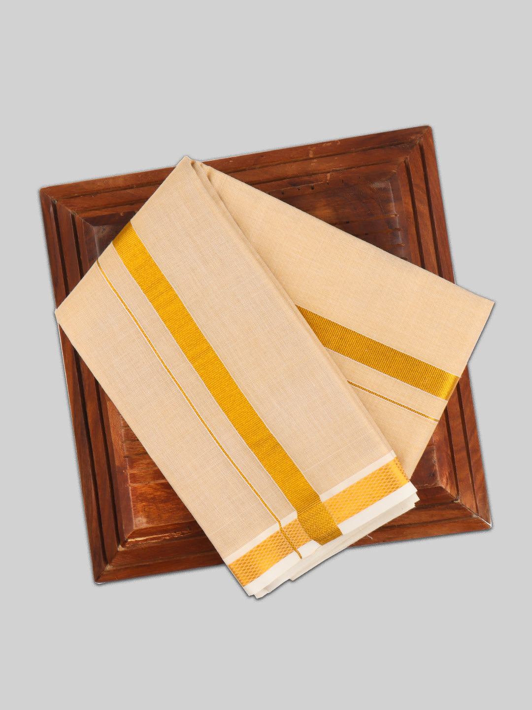 Gleaming  3/4" Gold Border Towel (Pack of 2)