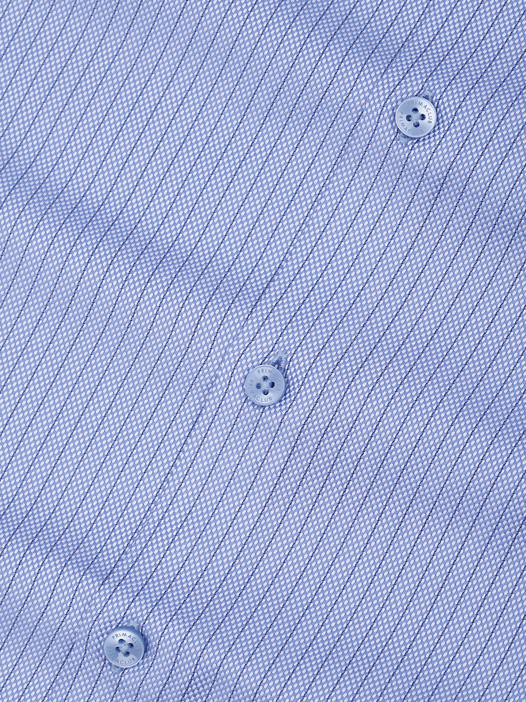 Prima Club Premium Cotton Dobby Light Blue Stripes Regular Fit Shirt SRAY1