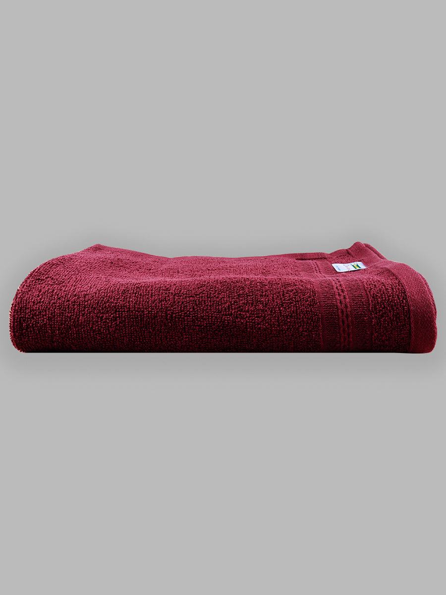 Premium Soft & Absorbent Maroon Terry Hand Towel HC2 (Pack of 4)