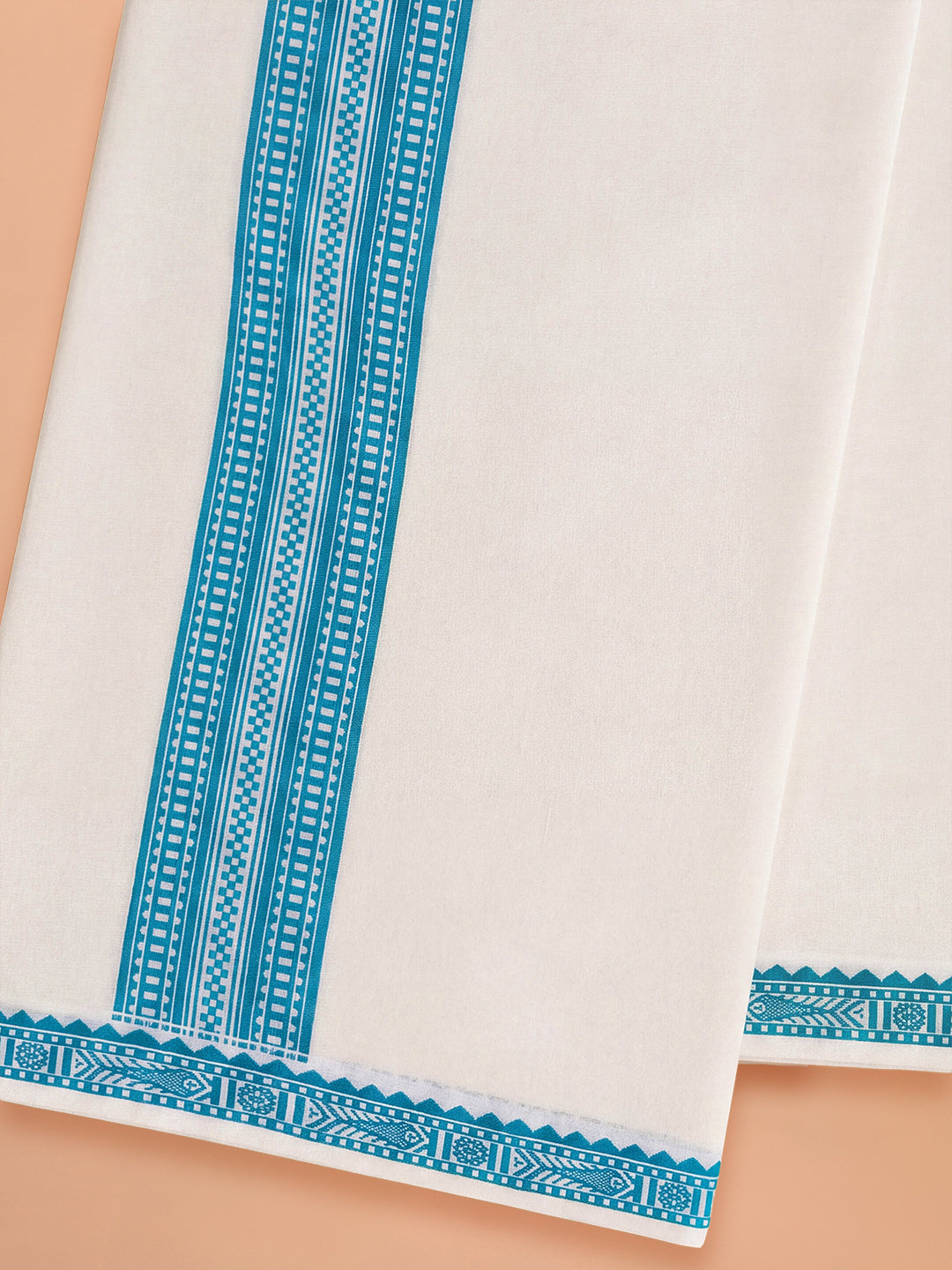 PANCHAA™ Handwoven Azo-Free Dyes Extra Weft Dhoti D9